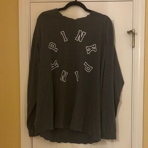 PINK Victoria's Secret Charcoal Long Sleeve